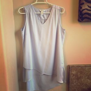 White House Black Market Baby Blue Tunic